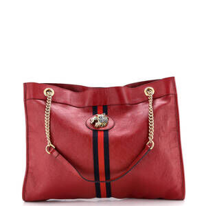 Gucci Large Rajah Chain Tote Leather